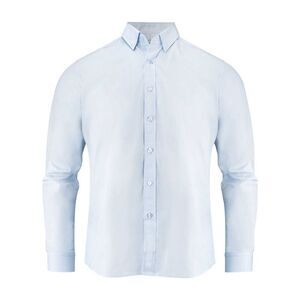 James Harvest Mens Acton Business Shirt / Light Blue